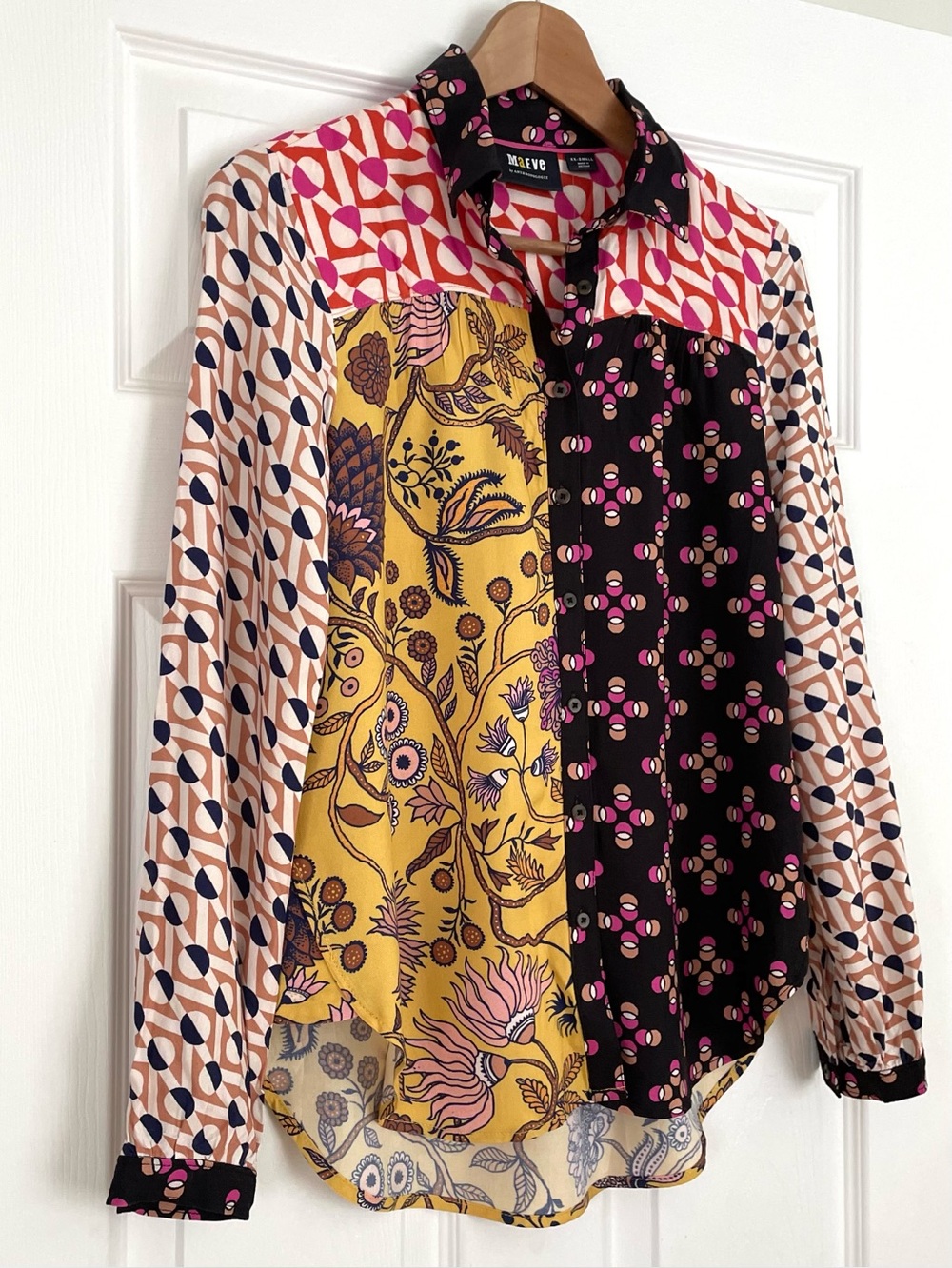 NWT Anthropologie Maeve  PAZ Button Down Blouse Size XXS - Picture 4 of 5